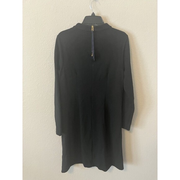 Boden Dress Womens Size 10L Black Ribbed Cotton Blend Shift - Picture 2 of 8